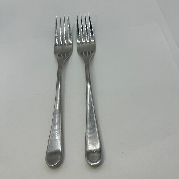 2 Fork Mikasa Brynley Satin (Stainless) 8 1/8" - Picture 1 of 6